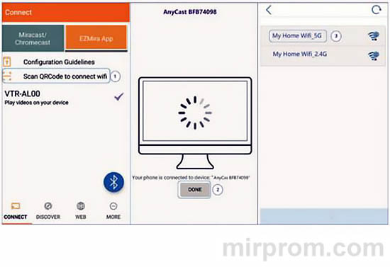 Инструкция AnyCast M9 Подключение к Интернет
