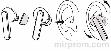 Bluetooth наушники ATVEL Tune S5 ProX Инструкция