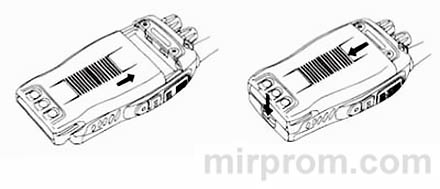 Baofeng BF-888s установка батареи
