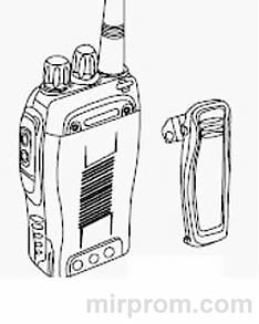 Рация Baofeng BF-888s установка клипсы