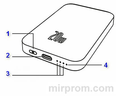Power Bank Baseus 20W Инструкция