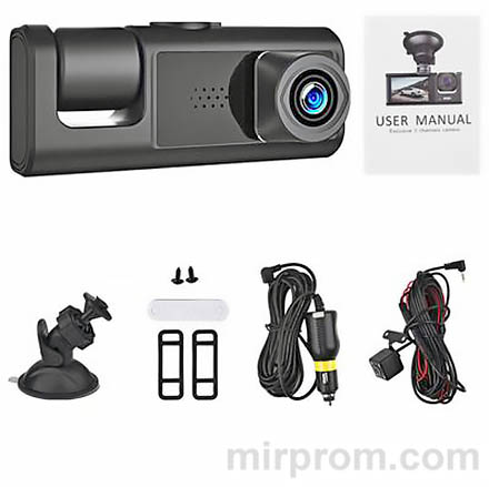 Видеорегистратор с 3-мя камерами Black Box Traffic Recorder инструкция