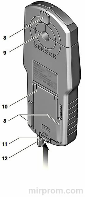 Детектор проводки Bosch DMF 10 Zoom Professional Инструкция