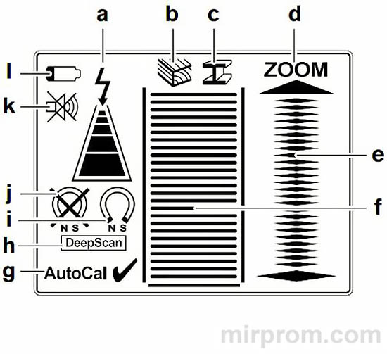 Детектор проводки Bosch DMF 10 Zoom Professional Инструкция