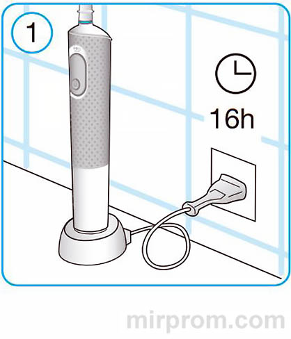 Электрическая зубная щетка Braun Oral-B Vitality D100 3D White Инструкция