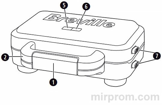 Электровафельница Breville VST072X Инструкция