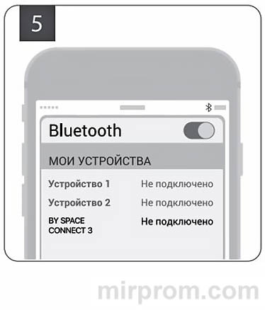 Наушники BY SPACE Connect 3 TWS Инструкция
