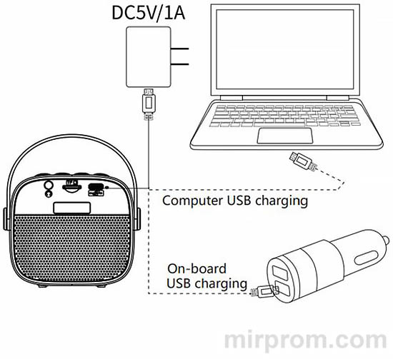 Караоке колонка K12 Инструкция