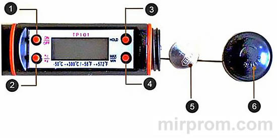 Инструкция Digital Thermometer