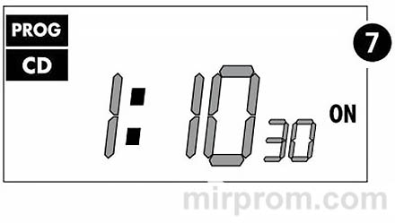 Дисплей таймера в режиме обратного отсчёта COUNTDOWN