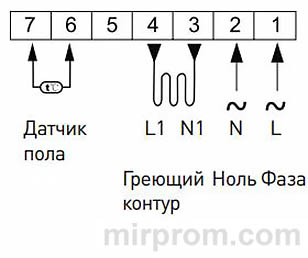 Инструкция Терморегулятор/термостат E51.716 для теплого пола