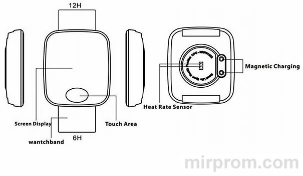 HeartRate V6 Smart Watch
