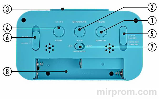 Часы настольные Homestar HS-0110 Инструкция