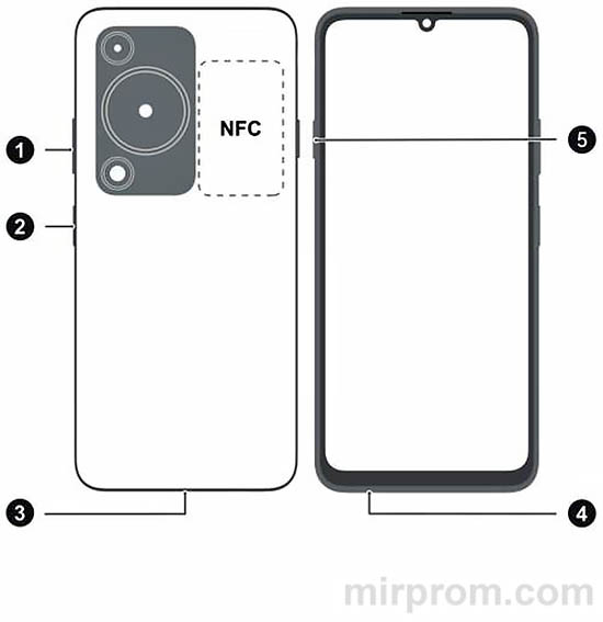 Смартфон Huawei NOVA Y72 Инструкция