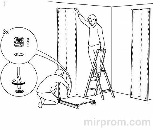 Инструкция по сборке шкафа ПАКС ИКЕА