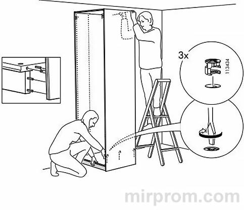 Инструкция по сборке шкафа ПАКС ИКЕА