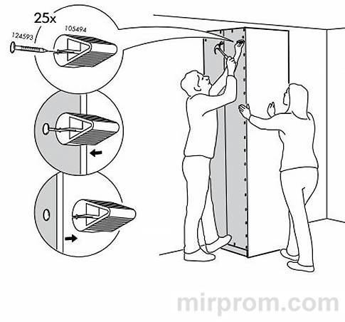 Инструкция по сборке шкафа ПАКС ИКЕА