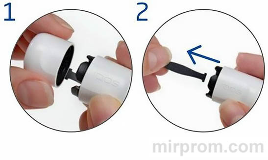 Электронная сигарета IQOS инструкция. Уход за держателем