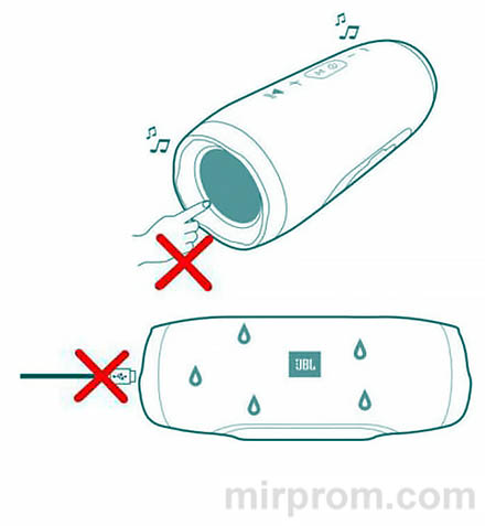 Инструкция JBL Charge 3 Меры предосторожности