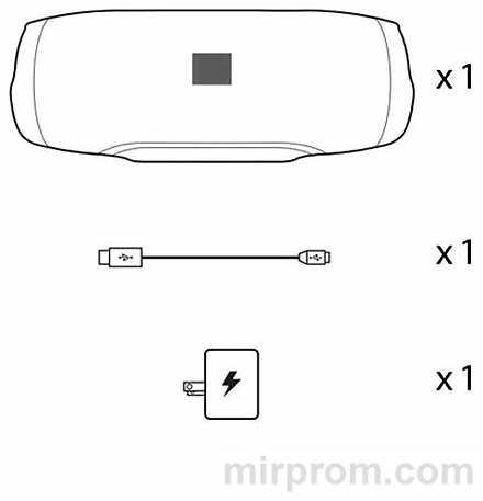 Инструкция JBL Charge 3 Комплектация