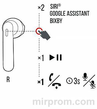 JBL Tune 225 TWS Инструкция