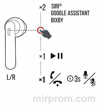 JBL Tune 225 TWS Инструкция