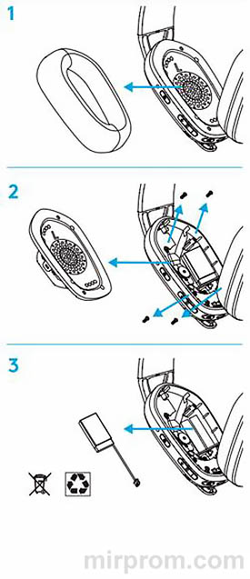Наушники Logitech G435 Инструкция
