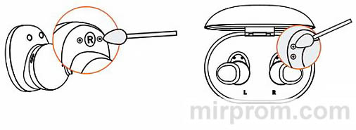 Наушники NEW M10 TWS Bluetooth Earphone Чистка