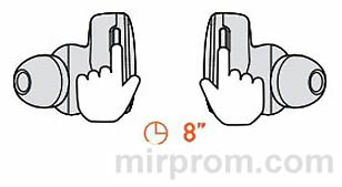 Наушники NEW M10 TWS Bluetooth Earphone Сброс до заводских настроек