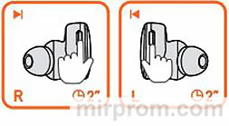 Наушники NEW M10 TWS Bluetooth Earphone Предыдущий / Следующий трек