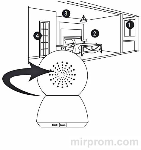 Камера видеонаблюдения Mi Home Security Camera 360 инструкция