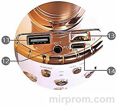 Беспроводной караоке микрофон WS-858 Инструкция