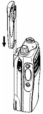 Крепление поясного зажима Motorola GP-340 Инструкция