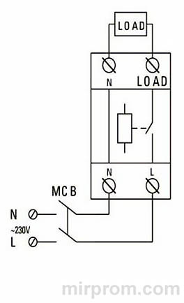 Реле напряжения MRVA EKF PROxima 63A Инструкция