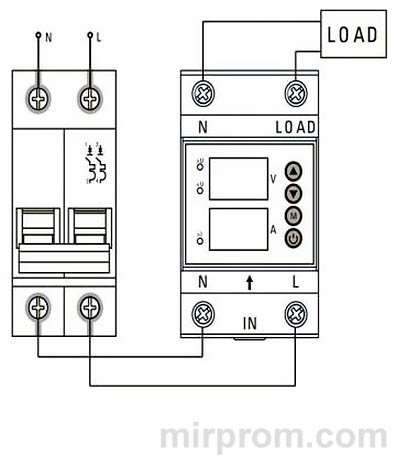 Реле напряжения MRVA EKF PROxima 63A Инструкция