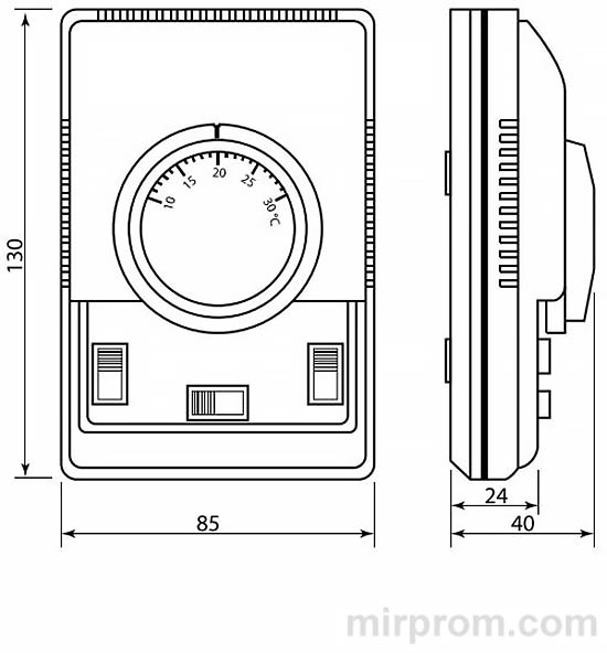 Настенный термостат NTL-001D Инструкция