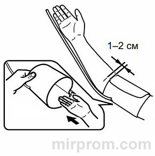 Инструкция Arm Style Electronic Blood Pressure Monitor Выполнение измерений на правой руке