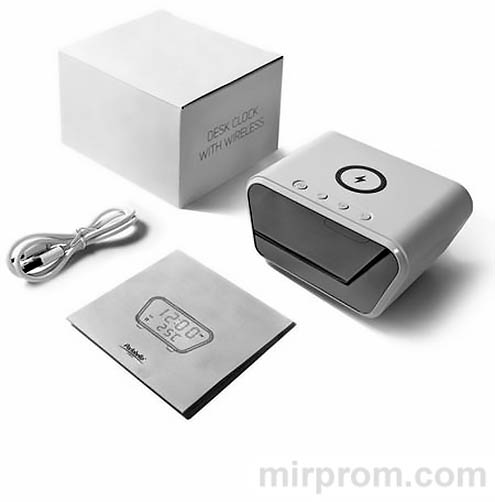 Настольные часы Portobello с беспроводной зарядкой. Инструкция