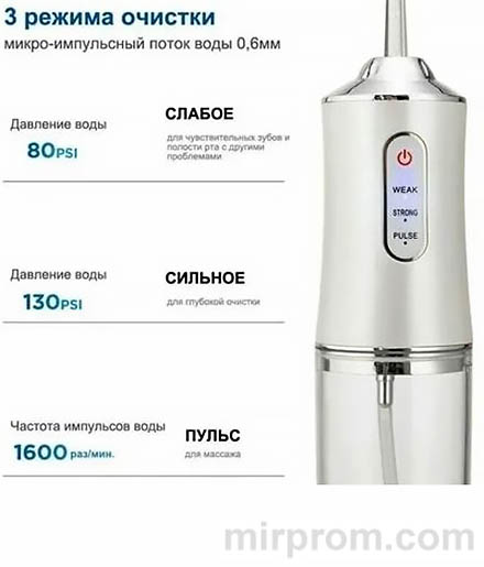 Portable Electric Oral Irrigator PPS Pulse Инструкция