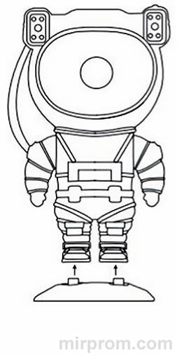Инструкция Звездное небо проектор-космонавт