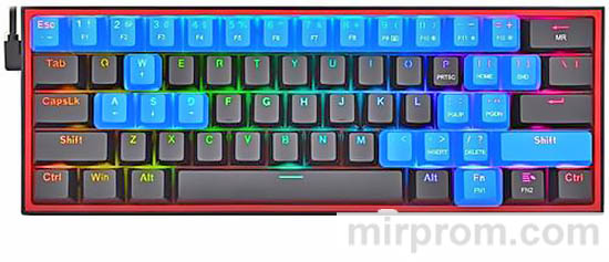 Игровая клавиатура REDRAGON Fizz K617 Инструкция