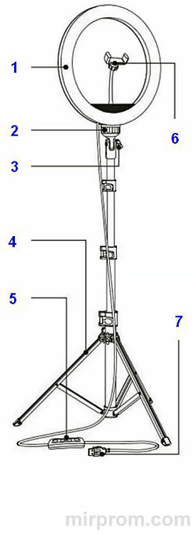 Кольцевая светодиодная лампа RGB LED SOFT RING LIGHT Инструкция