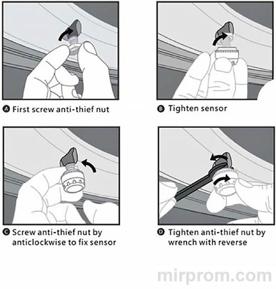 Как установить Solar TPMS