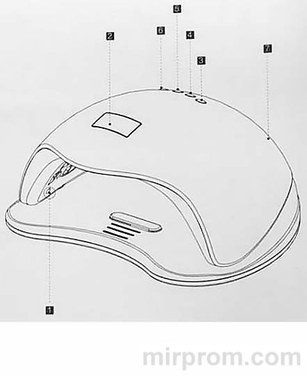 SUN 5 Лампа для сушки ногтей Инструкция
