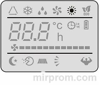 Пульт ДУ сплит-системы Oasis Comfort CL/EL Инструкция