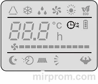 Пульт ДУ сплит-системы Oasis Comfort CL/EL Инструкция