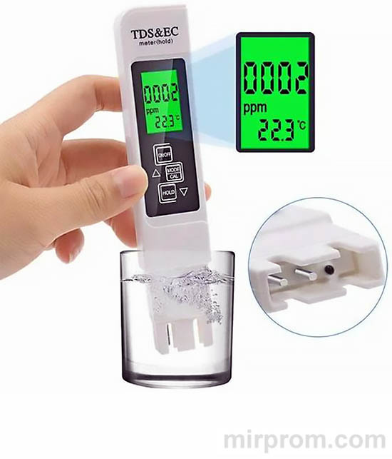 TDS EC Meter (HOLD) Инструкция