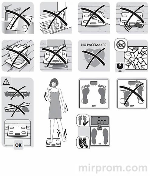 Инструкция весы TEFAL BODY UP