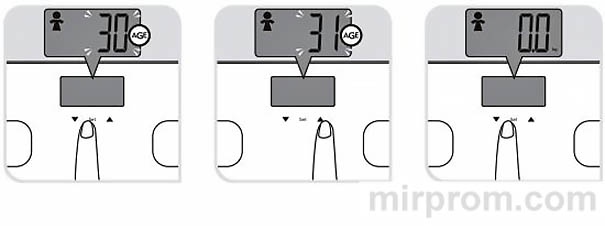 Инструкция весы TEFAL BODY UP