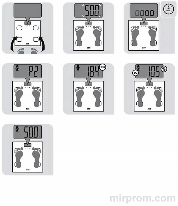 Инструкция весы TEFAL BODY UP